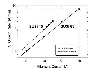 Growth rates of SUSI 40 and SUSI 63